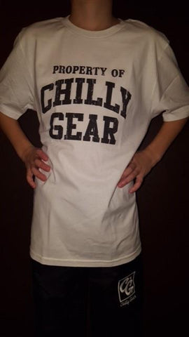 Property of Chilly Gear White and Black 