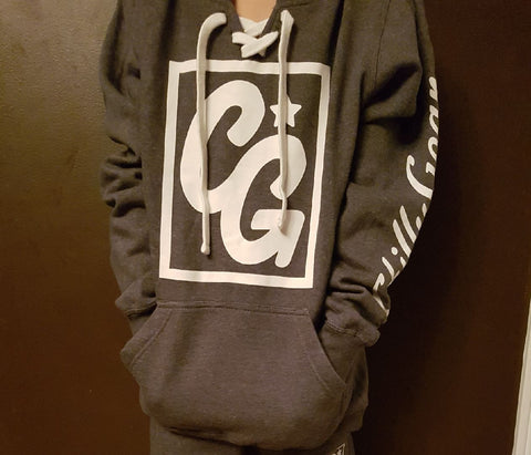 Chilly Gear Grey and White Hoodie