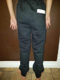 Black with White Trim Track Pants