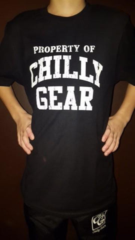 Property of Chilly Gear Black Tee