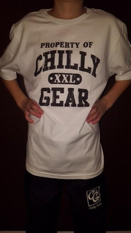 White Property of Chilly XXL Gear T-shirt